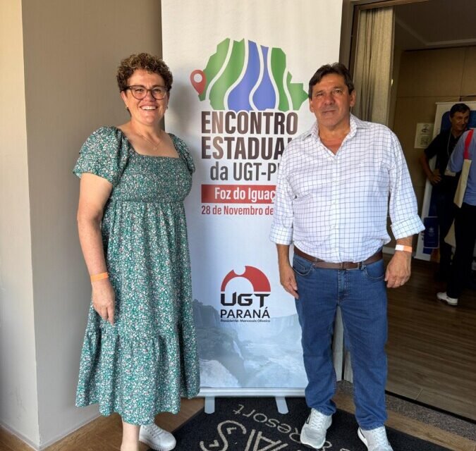 Imagem da notícia FEEAC RS marca presença no Encontro Estadual da UGT-PR e Conascon e reforça compromisso com o sindicalismo cidadão